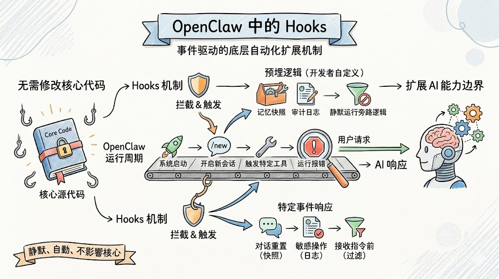Hooks（扩展机制） — OpenClaw screenshot
