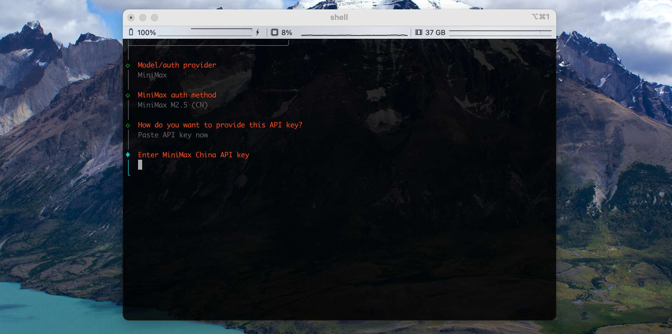 配置向导 — OpenClaw screenshot