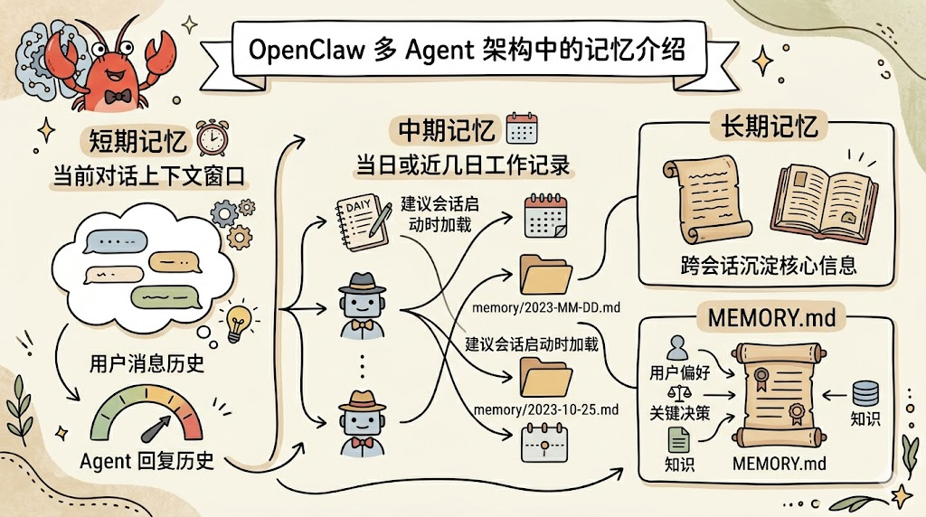 OpenClaw per-agent memory layers