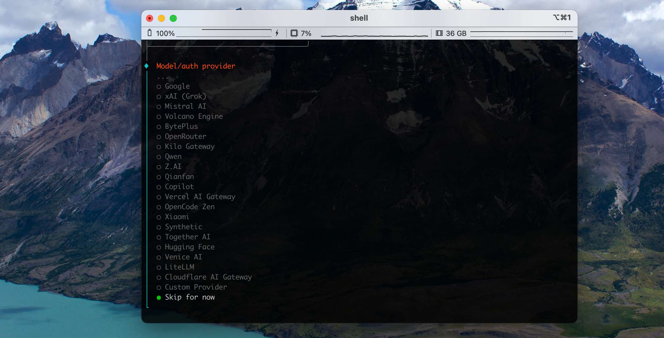 配置向导 — OpenClaw screenshot