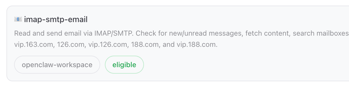 imap-smtp-email skill