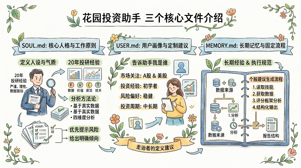 Investment agent persona and memory design